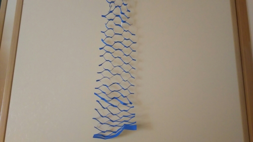 折り紙で天の川を作った完成図