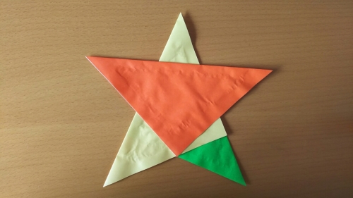 折り紙星の完成図