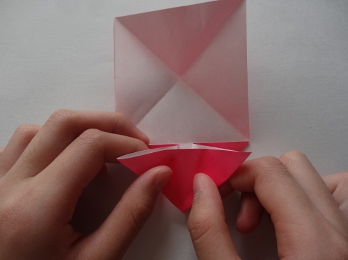 折り紙でキラキラハートを作る折り方の手順7