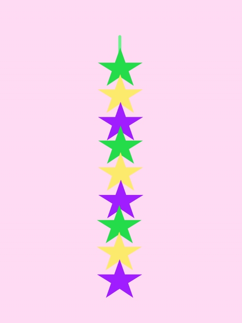 折り紙で星つづりを作る手順