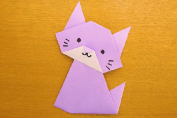 簡単な折り紙の猫 できたが嬉しい 小さいお子さんでも作れる折り方 子育て応援サイト March マーチ
