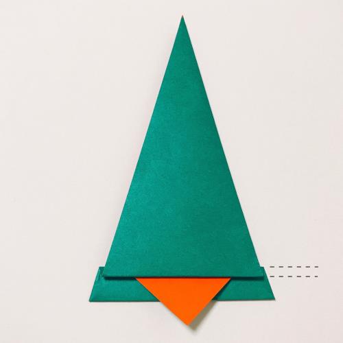 折り紙でベルを折る折り方の手順の画像