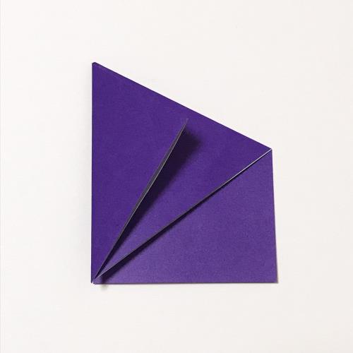 折り紙でろうそく（キャンドル）を折る手順の画像