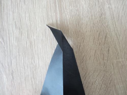 折り紙でペンギンを折る手順の画像