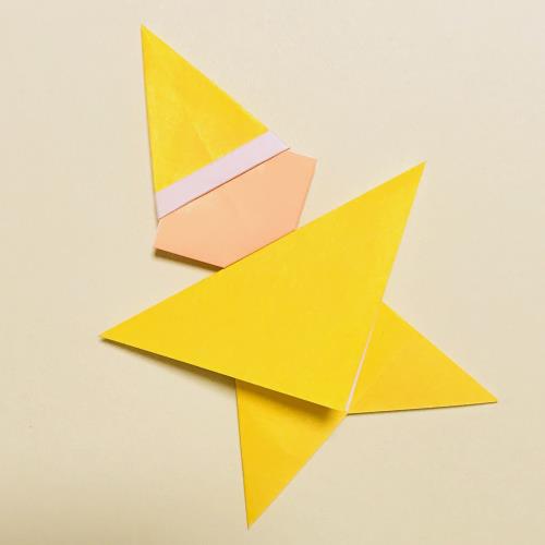 折り紙で作る星と星の子を折る手順