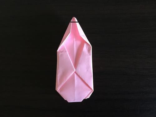 折り紙でチューリップと花束を折る折り方の手順の画像