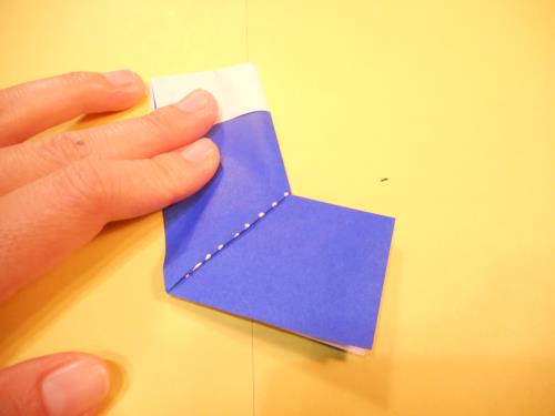 折り紙で長靴を折る折り方の手順の画像