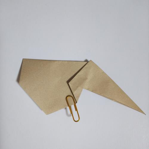 折り紙で象を折る手順の画像