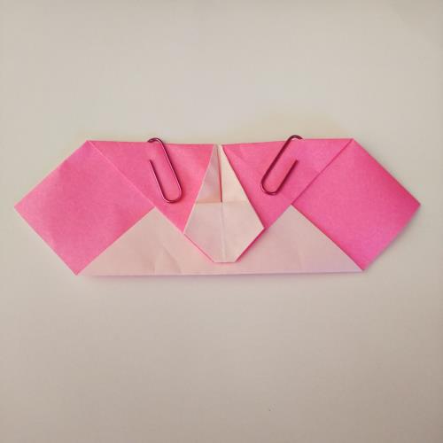 折り紙で可愛い手紙を折る手順の画像