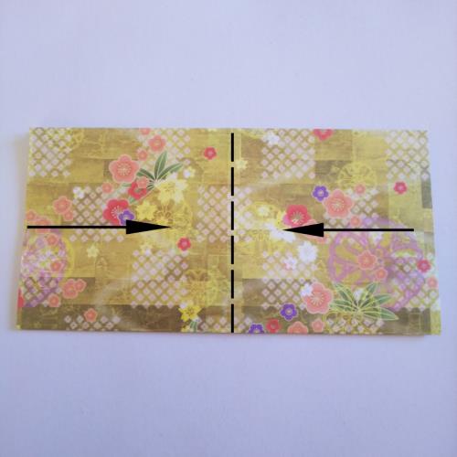 折り紙で財布を折る折り方の手順画像