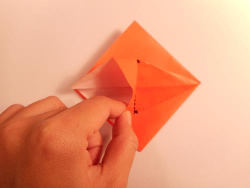 折り紙でゆりを折る折り方の手順画像
