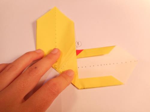 折り紙で腕時計を折る折り方の手順画像