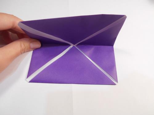 折り紙で朝顔を折る折り方の手順画像” width=