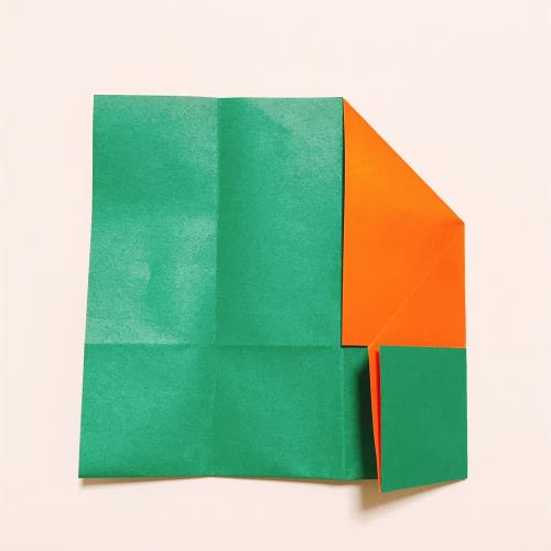 折り紙で箸袋を折る折り方の手順画像