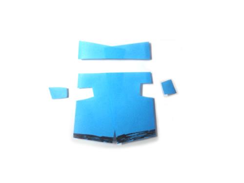 折り紙でミニオンズを折る折り方の手順画像
