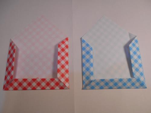 折り紙でフォトスタンドを折る折り方の手順画像