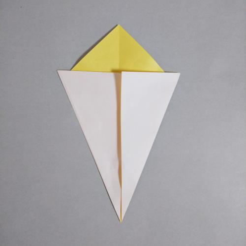 折り紙でプリンアラモードを折る折り方の手順画像