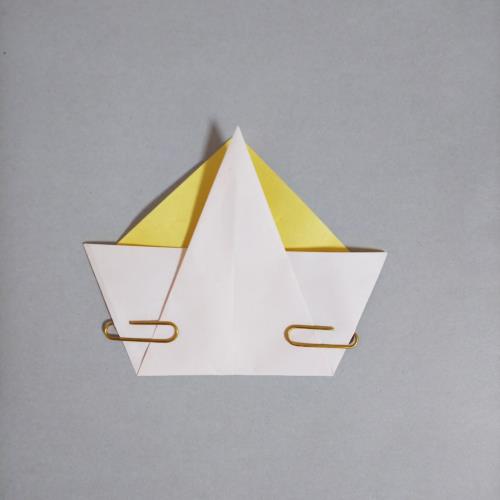 折り紙でプリンアラモードを折る折り方の手順画像