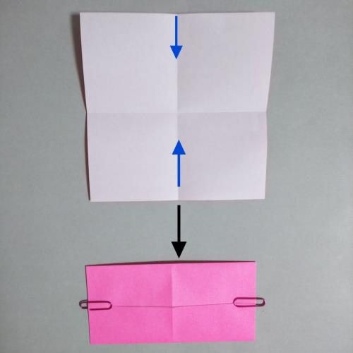 折り紙でバレンタインで使えそうなハートを折る折り方の画像