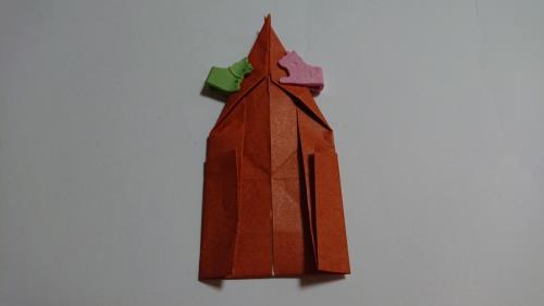 折り紙でカブトムシを折る折り方の手順画像