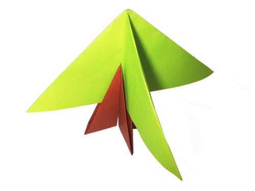 折り紙でキリンを折る折り方の手順画像