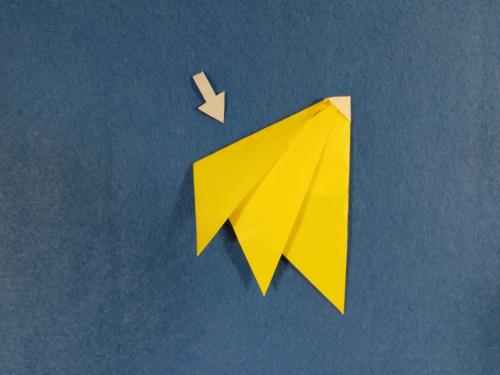 折り紙でゴリラを折る折り方の手順画像