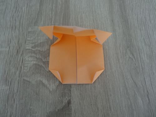 折り紙でハンバーガーを折る折り方の手順画像
