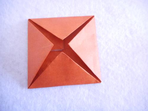折り紙でひまわりを折る折り方の手順画像