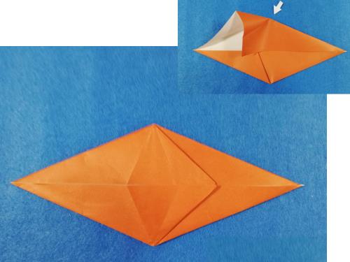 折り紙で馬を折る折り方の手順画像