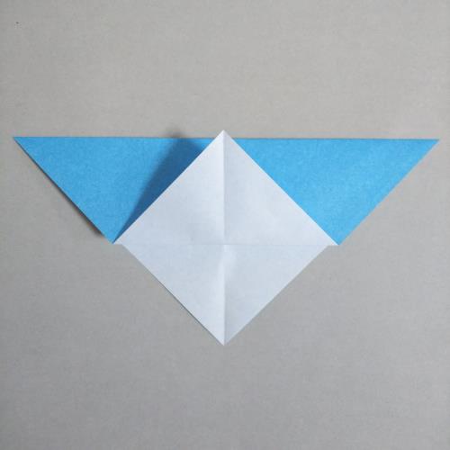 折り紙で富士山を折る折り方の手順画像