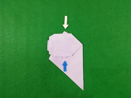 折り紙でカバを折る折り方の手順画像” width=