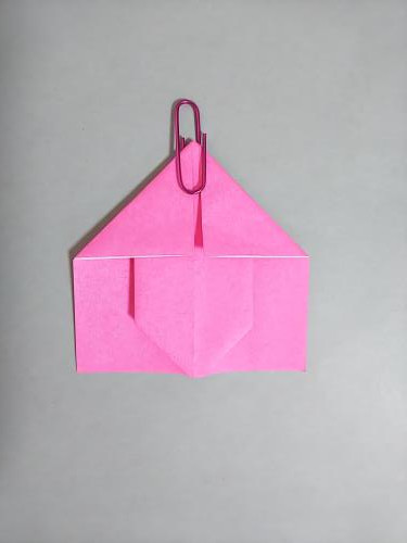 折り紙で桃を折る折り方の手順画像
