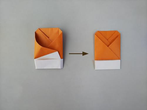 折り紙で春野菜を折る折り方の手順画像