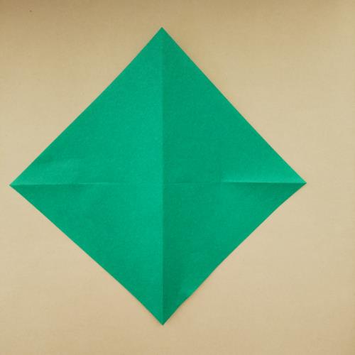 折り紙でスイカを折る折り方の手順画像