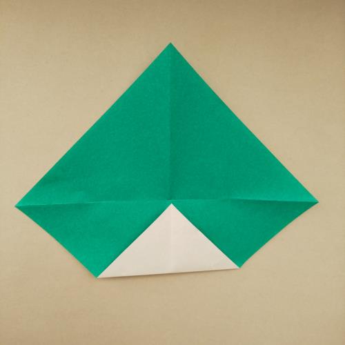 折り紙でスイカを折る折り方の手順画像