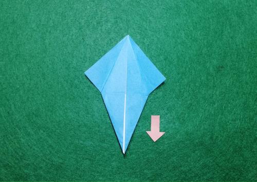 折り紙でエイを折る折り方の手順画像