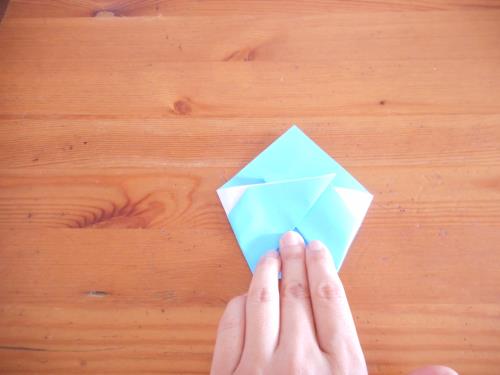 折り紙でかき氷を折る折り方の手順画像