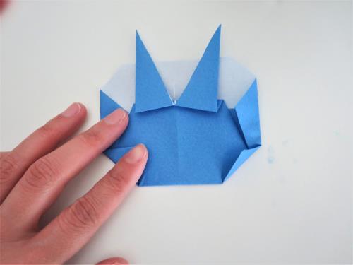 折り紙で鬼を折る折り方の手順画像