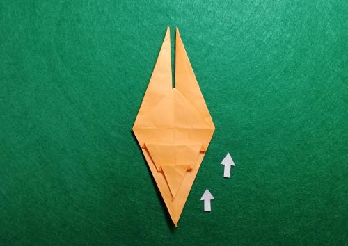 折り紙でエビを折る折り方の手順画像