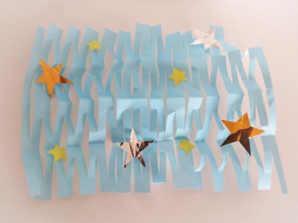 折り紙で天の川を簡単に折る折り方 七夕飾りにもおすすめ 子育て応援サイト March マーチ