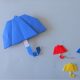 折り紙で作る傘の折り方。いろんな色で雨の日を楽しもう！